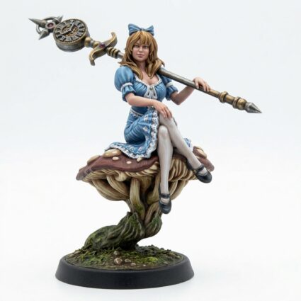 Alicia Wonder - Painted 3D Printed Miniature