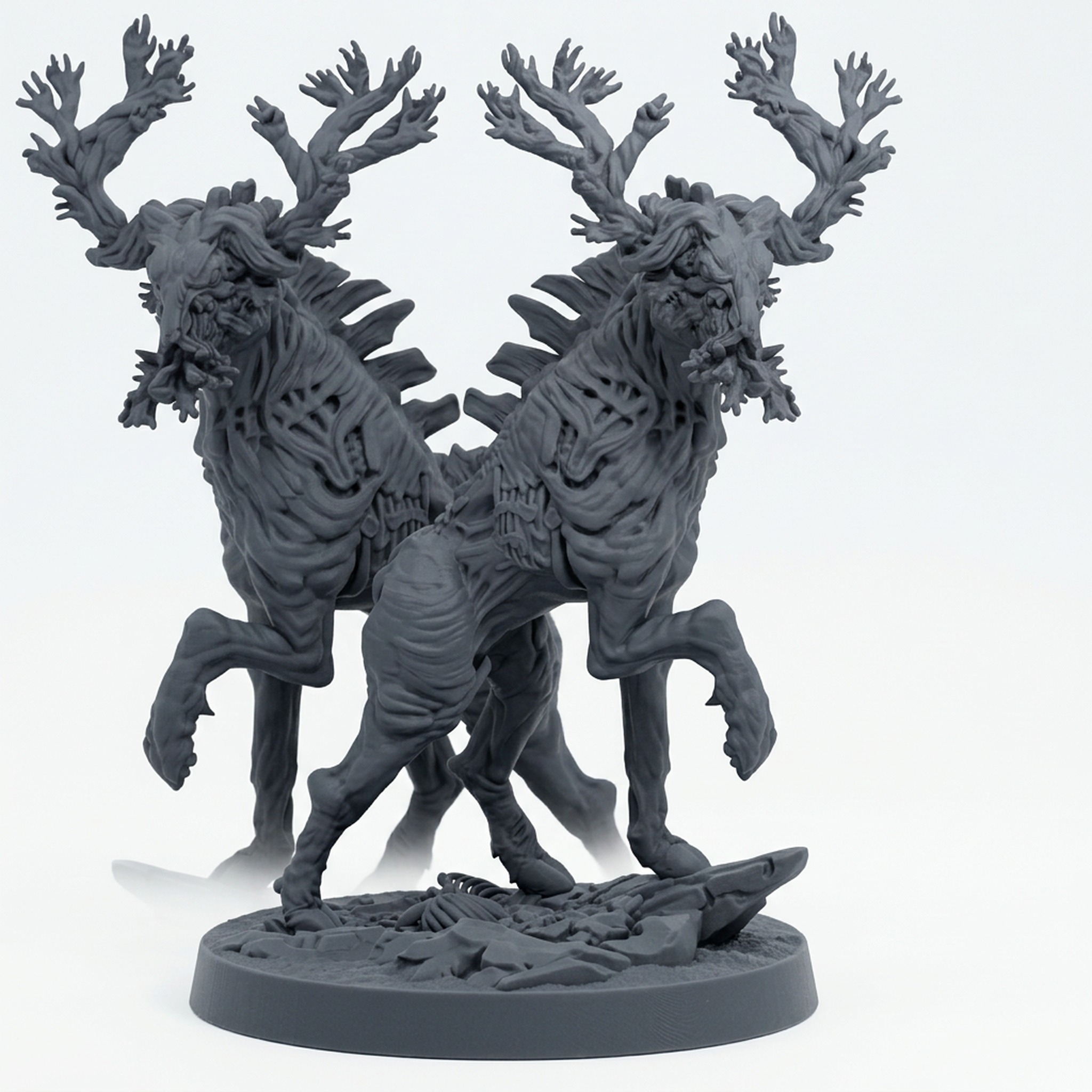Amalgamation - Gray Resin 3D Printed Miniature