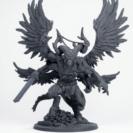 Ancient Nephilim - Gray Resin 3D Printed Miniature