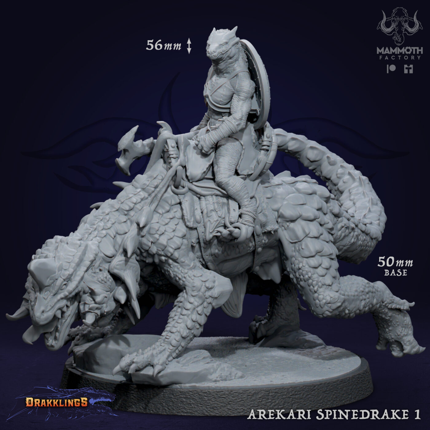 Arekari Spinedrake A Miniature