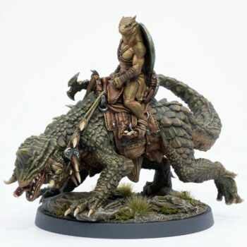 Arekari Spinedrake A - Painted 3D Printed Miniature