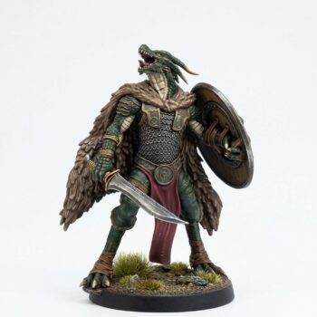 Arrekro Drakkling Warleader - Painted 3D Printed Miniature