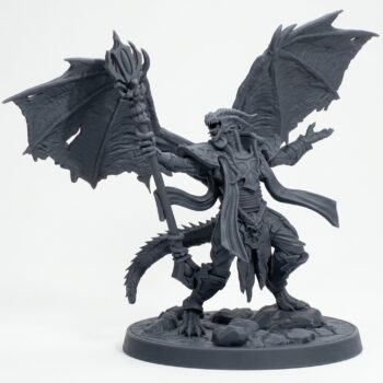 Ascendant Pyrophant - Gray Resin 3D Printed Miniature