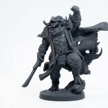 Ataryon Exemplar Paladin - Gray Resin 3D Printed Miniature