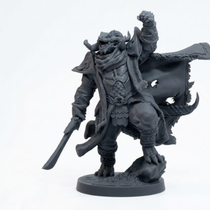 Ataryon Exemplar Paladin - Gray Resin 3D Printed Miniature