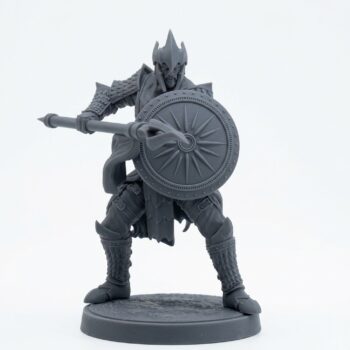 Auxiliar Spearman B - Gray Resin 3D Printed Miniature