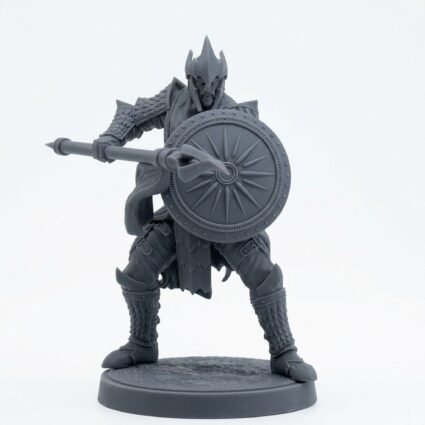 Auxiliar Spearman B - Gray Resin 3D Printed Miniature