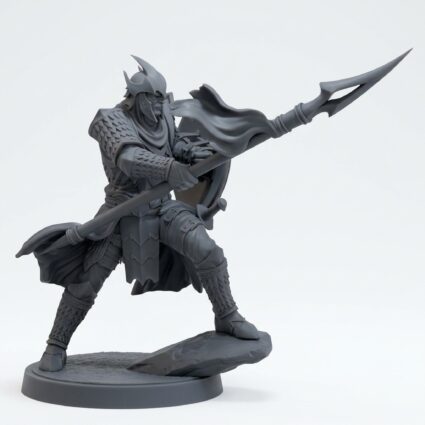 Auxiliar Spearman D - Gray Resin 3D Printed Miniature