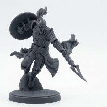 Auxiliar Spearman E - Gray Resin 3D Printed Miniature