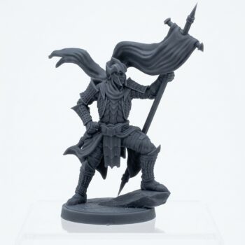 Auxiliar Spearman 7 Bannerman - Gray Resin 3D Printed Miniature