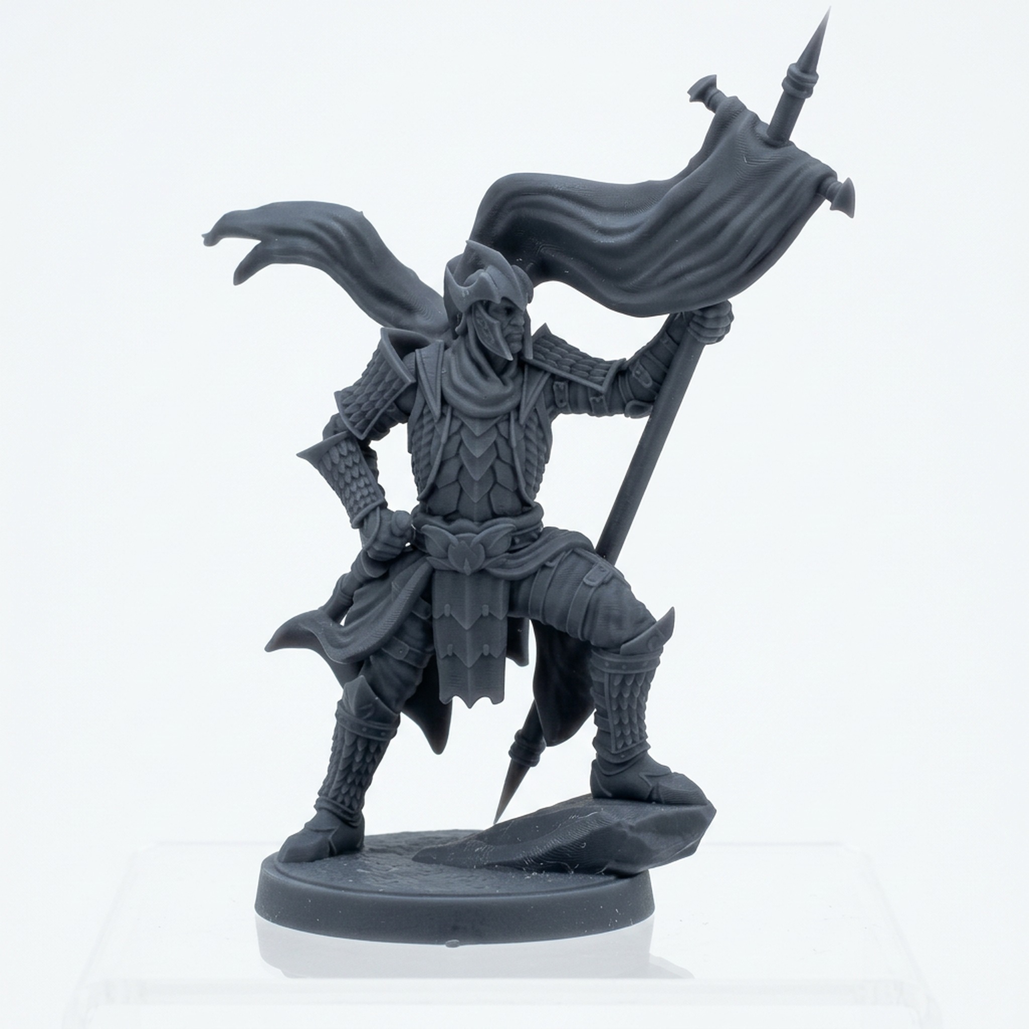 Auxiliar Spearman 7 Bannerman - Gray Resin 3D Printed Miniature
