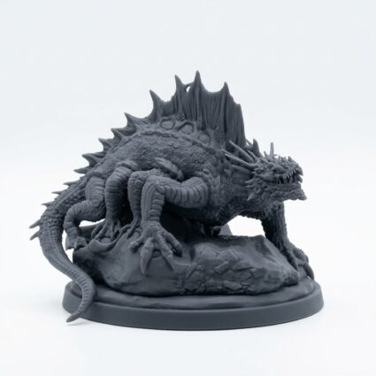 Basilisk 1 - Saurian Isles by Mammoth Factory - Gray Resin 3D Printed Miniature