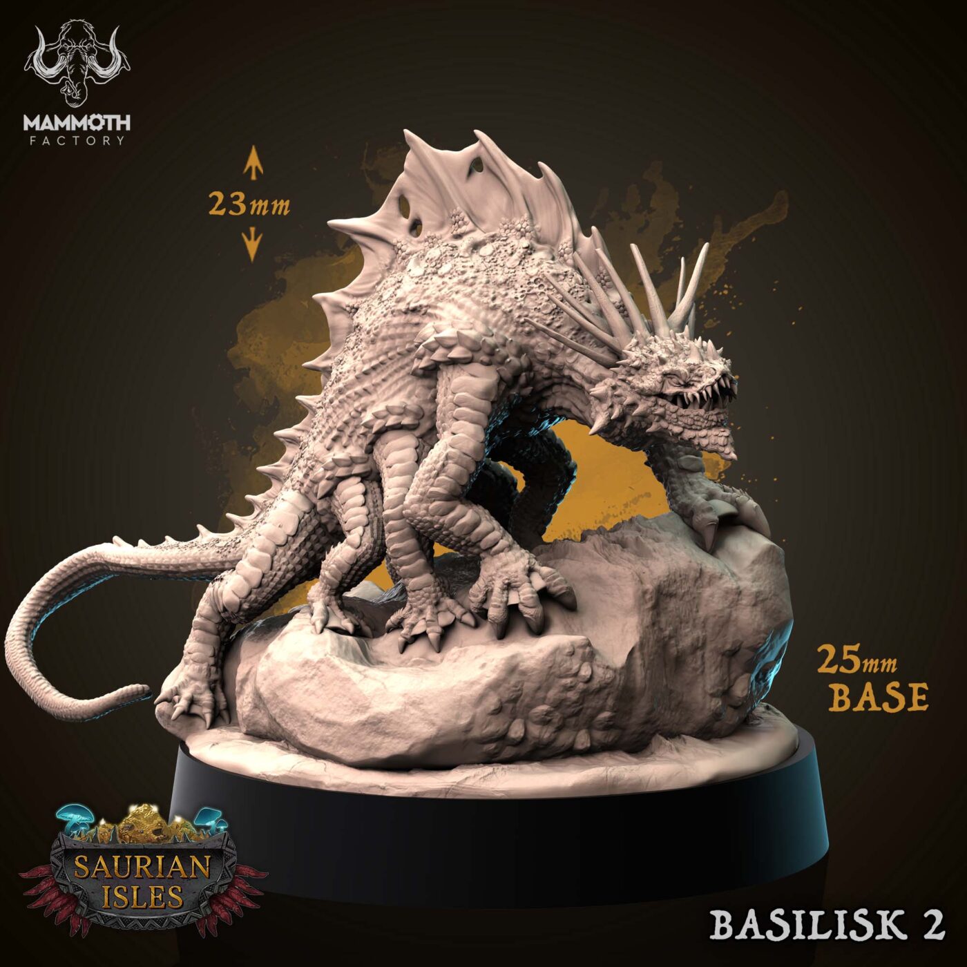 Basilisk 2 Miniature - Saurian Isles Collection Miniature