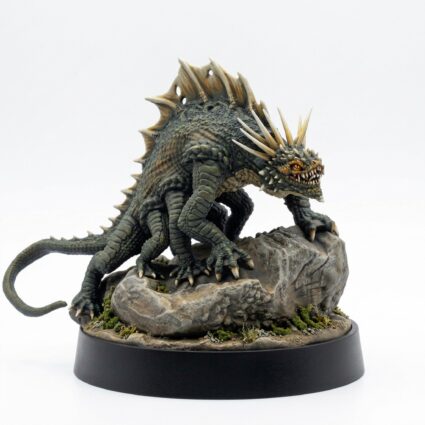 Basilisk 2 Miniature - Saurian Isles Collection - Painted 3D Printed Miniature