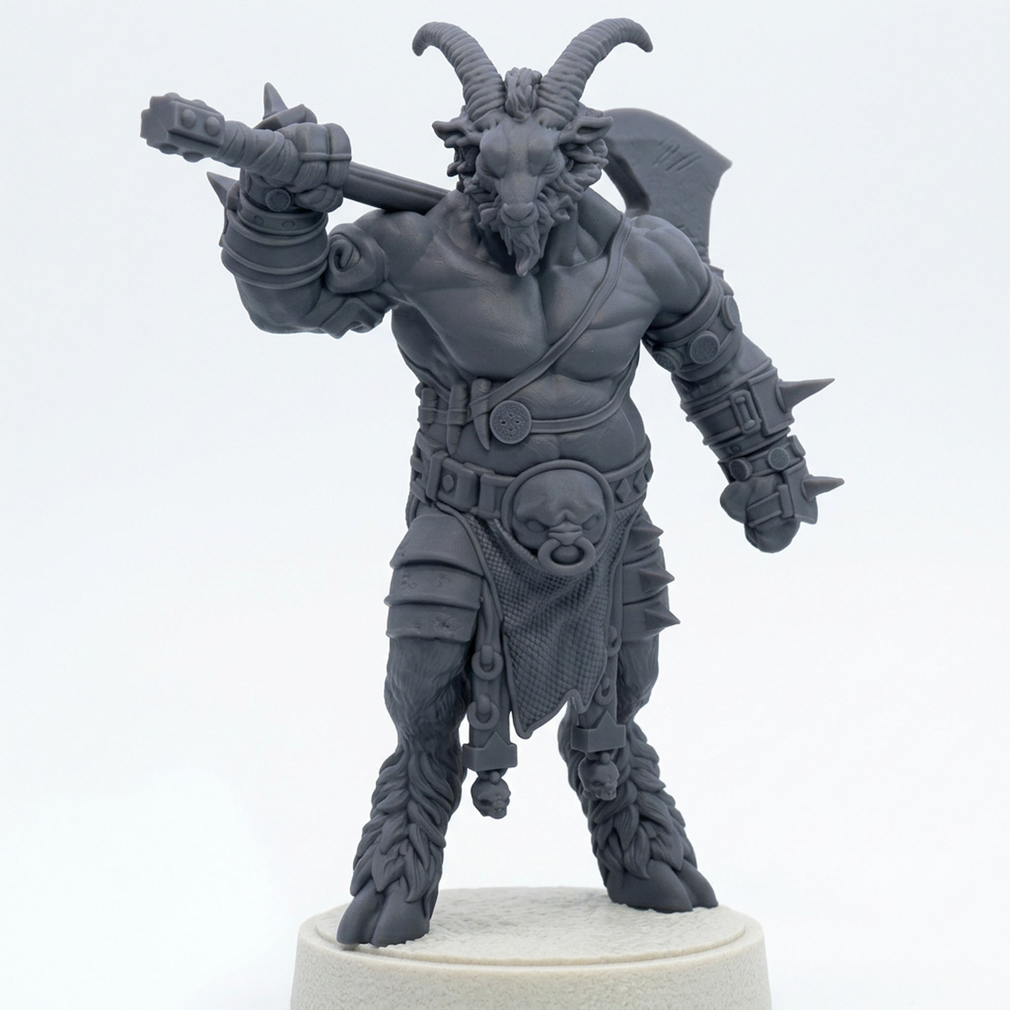 Beastkin Brute A - Gray Resin 3D Printed Miniature