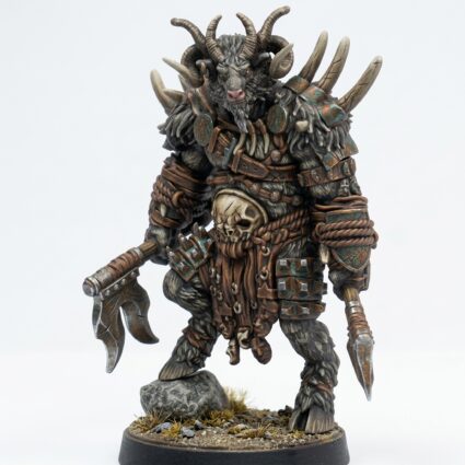 Beastkin Greathorn - Painted 3D Printed Miniature