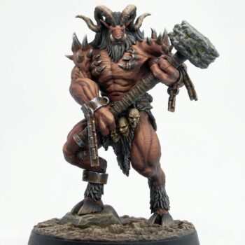 Beastkin Juggernaut B - Painted 3D Printed Miniature