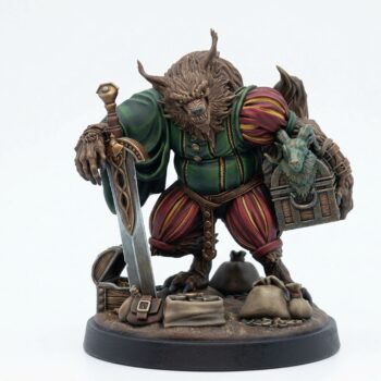Big Bad Wulfgar - Painted 3D Printed Miniature