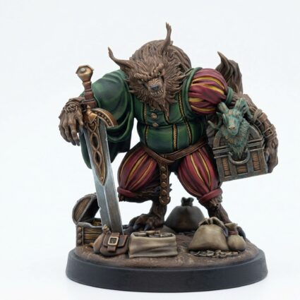 Big Bad Wulfgar - Painted 3D Printed Miniature