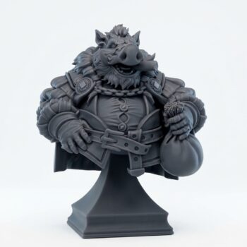 Big Hakuna - Gray Resin 3D Printed Miniature