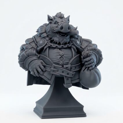 Big Hakuna - Gray Resin 3D Printed Miniature