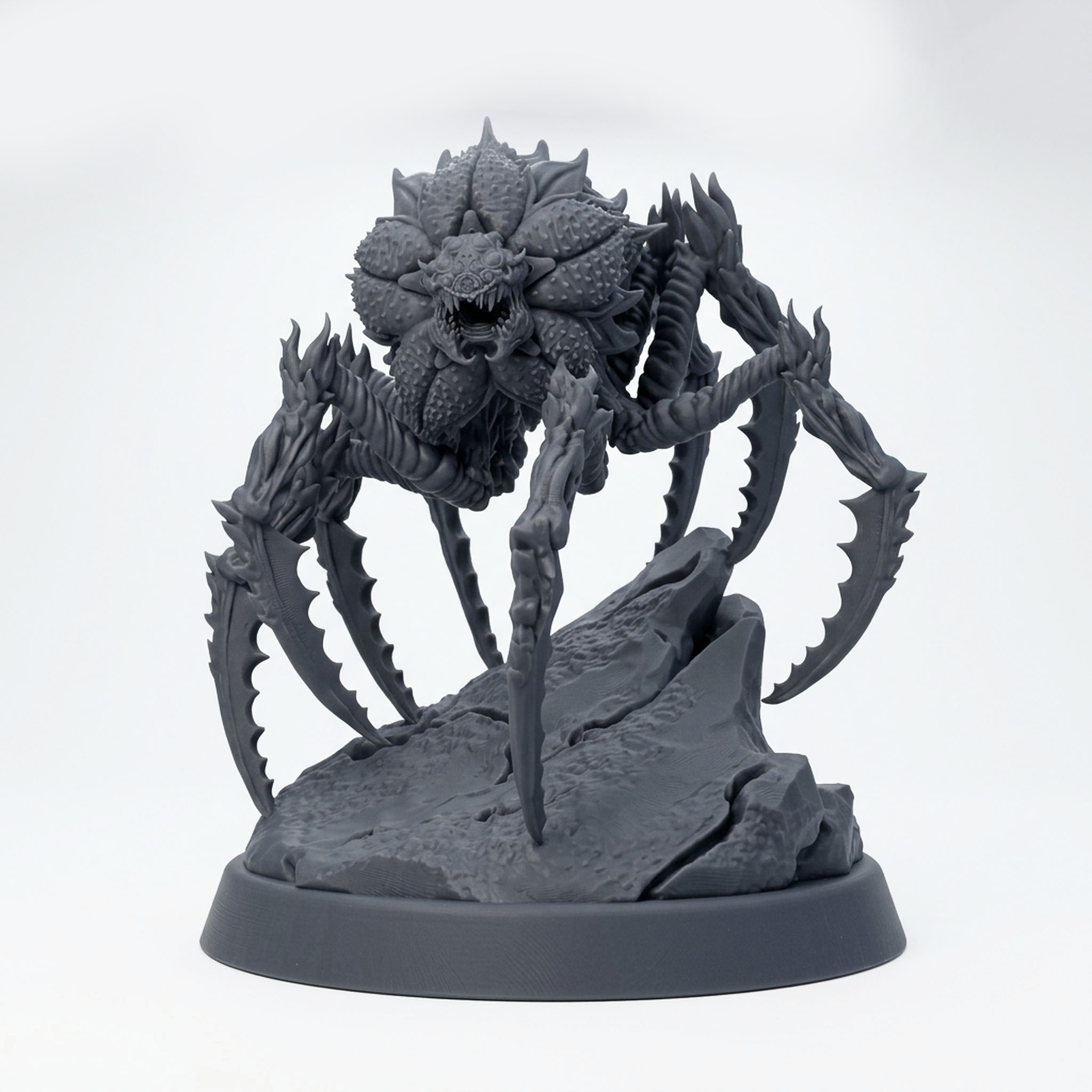 Bloomcrawler A - Gray Resin 3D Printed Miniature