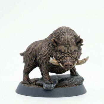 Boar - Painted 3D Printed Miniature