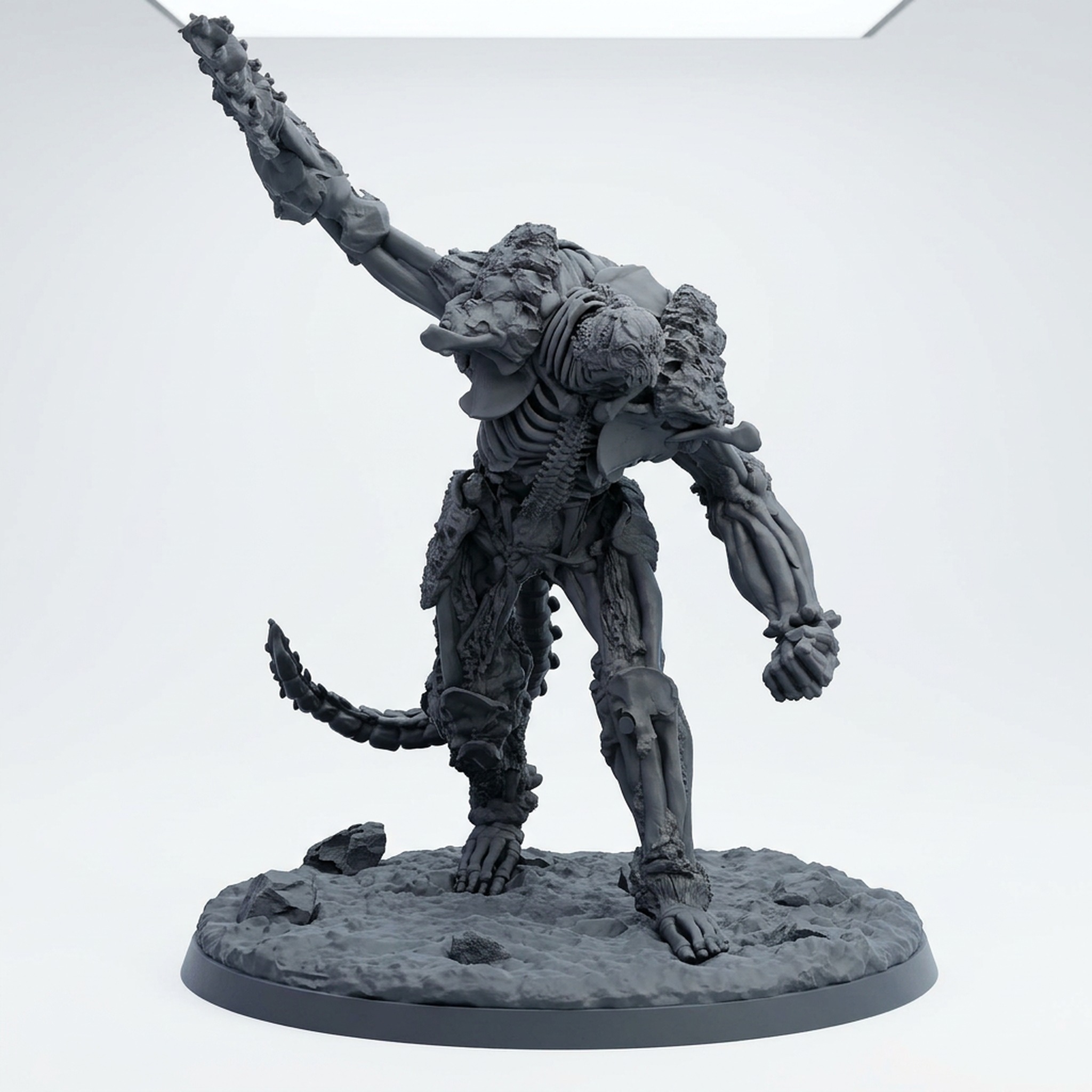 Bone Colossus A - Gray Resin 3D Printed Miniature