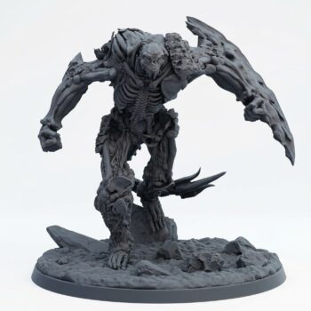Bone Colossus B - Gray Resin 3D Printed Miniature