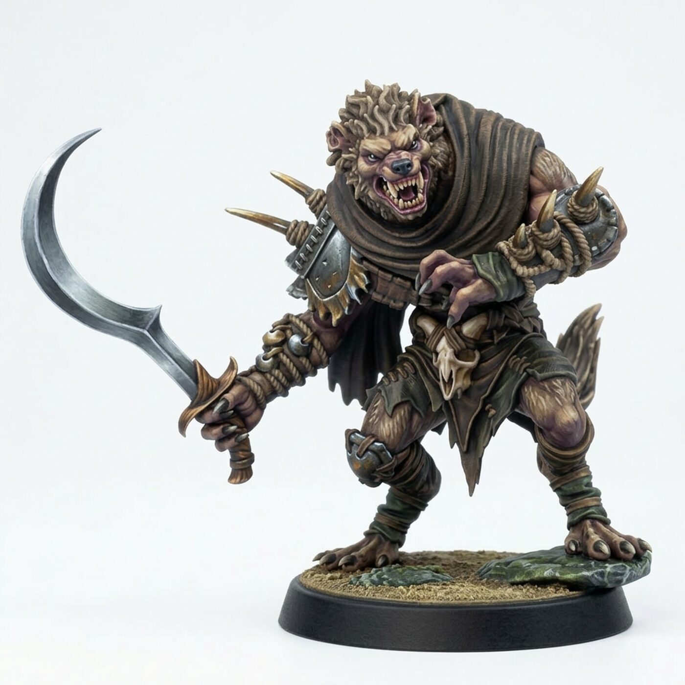Boneyard Gnoll A - Painted 3D Printed Miniature