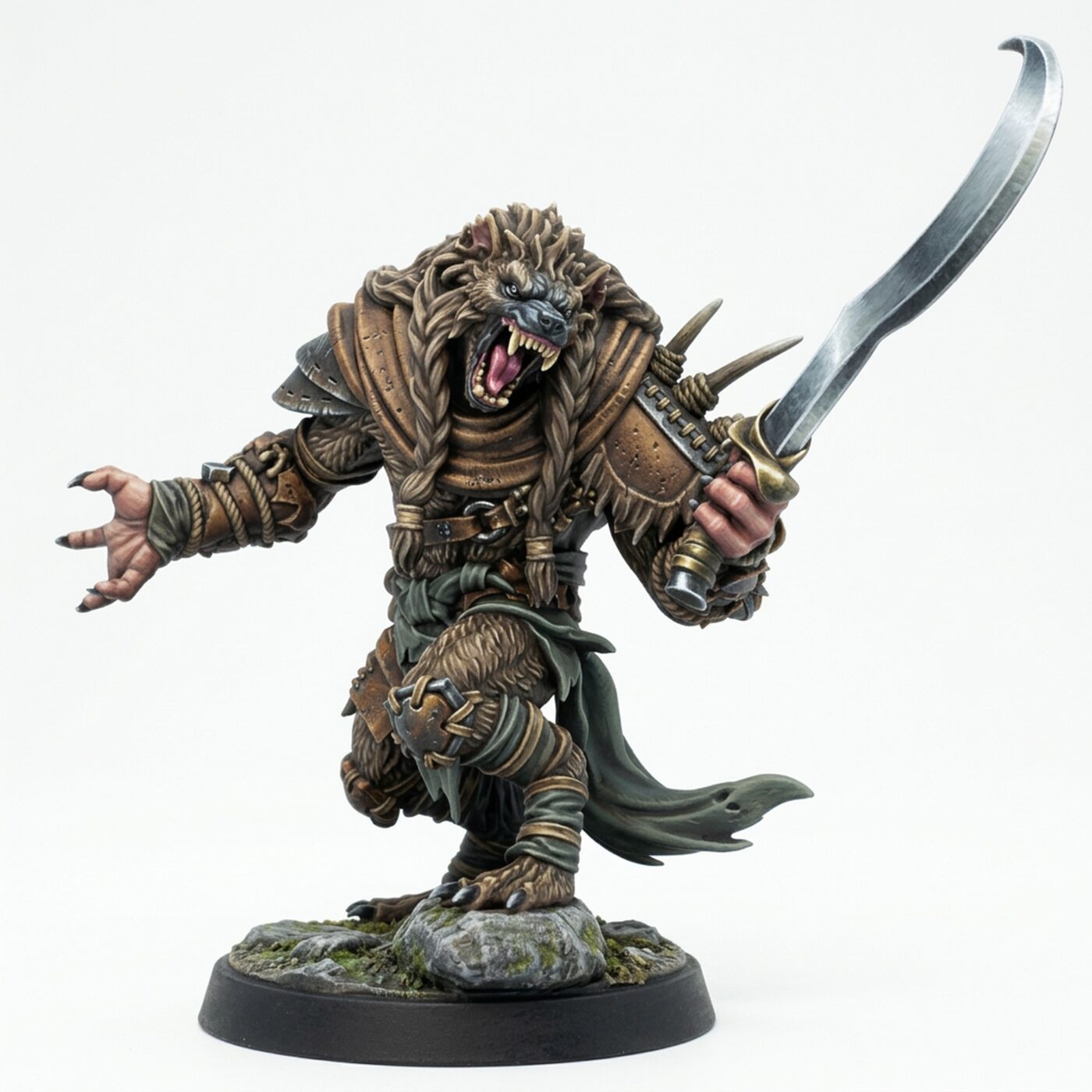 Boneyard Gnoll B - Painted 3D Printed Miniature