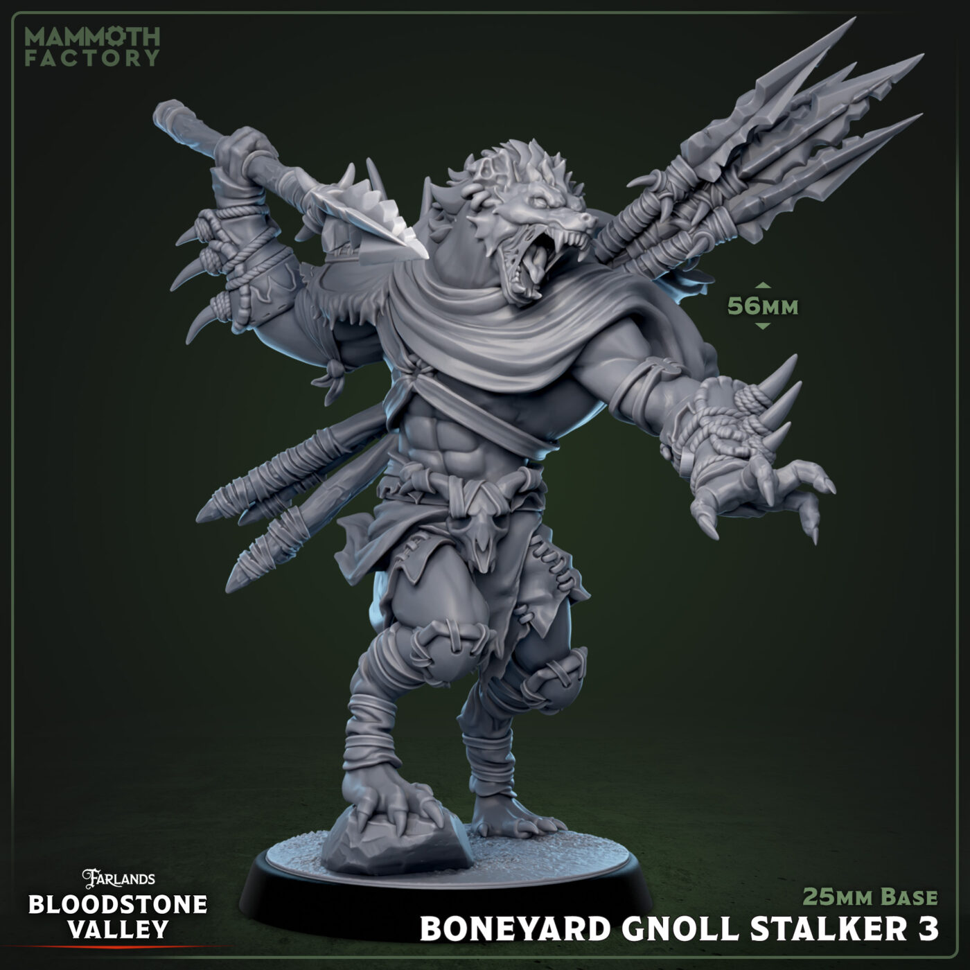 Boneyard Gnoll Stalker C Miniature