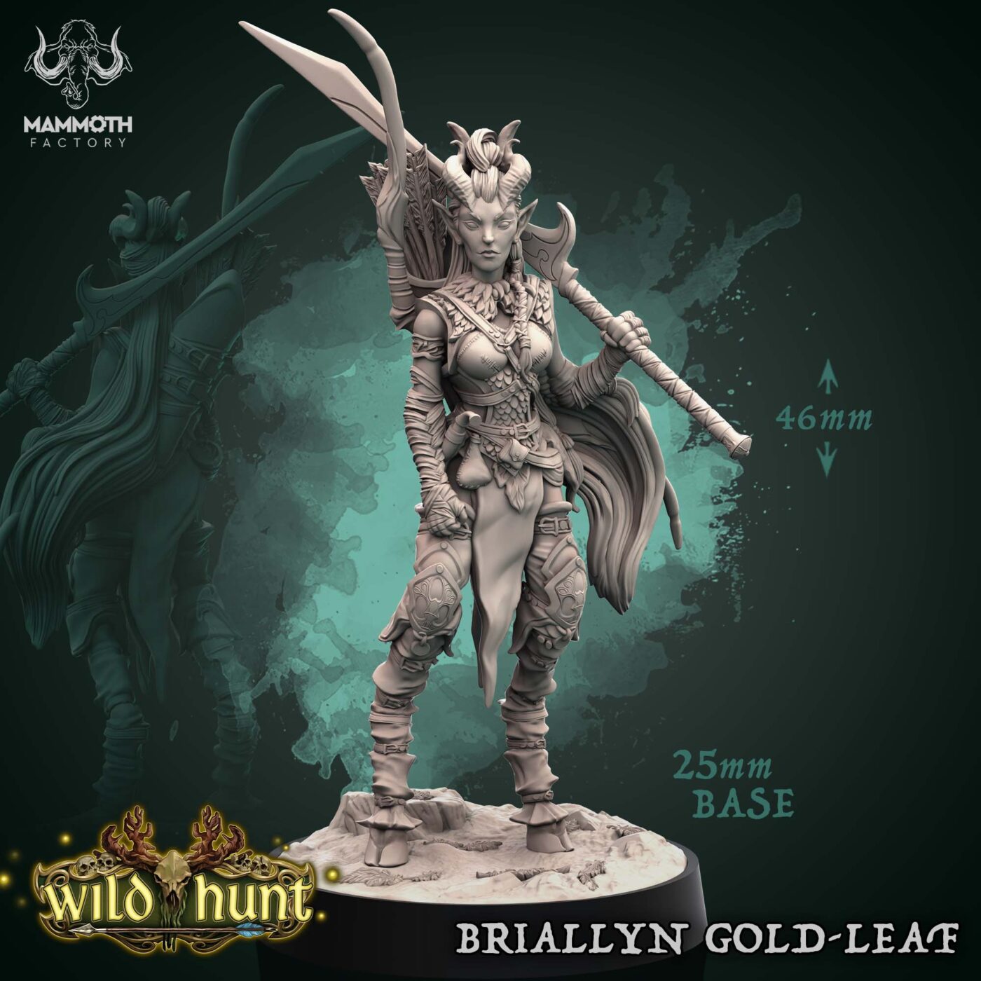 Briallyn Gold Leaf - Wild Hunt - Mammoth Factory Miniature