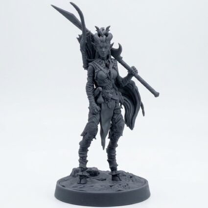 Briallyn Gold Leaf - Wild Hunt - Mammoth Factory - Gray Resin 3D Printed Miniature