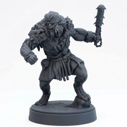 Bugbear B - Gray Resin 3D Printed Miniature