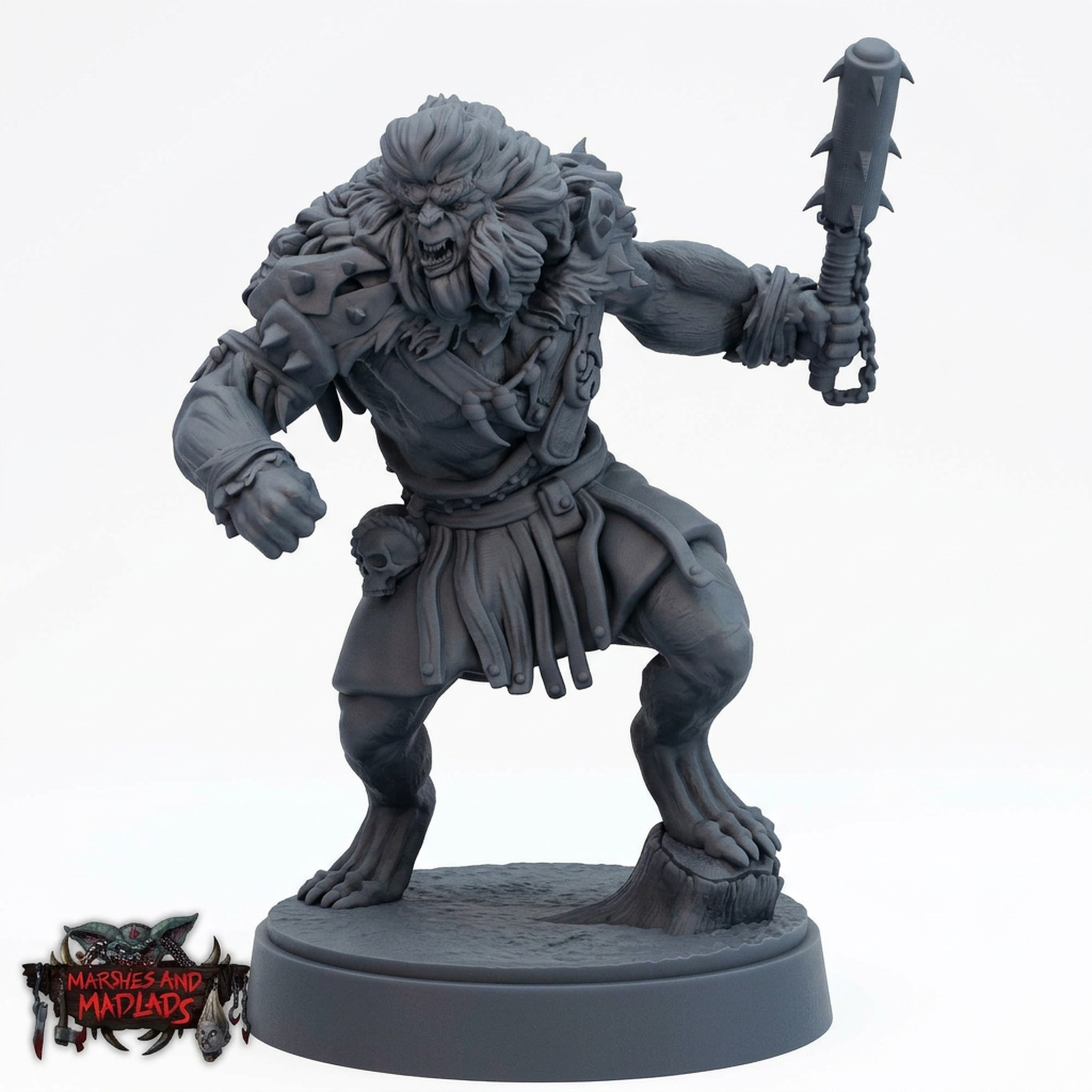 Bugbear B - Gray Resin 3D Printed Miniature