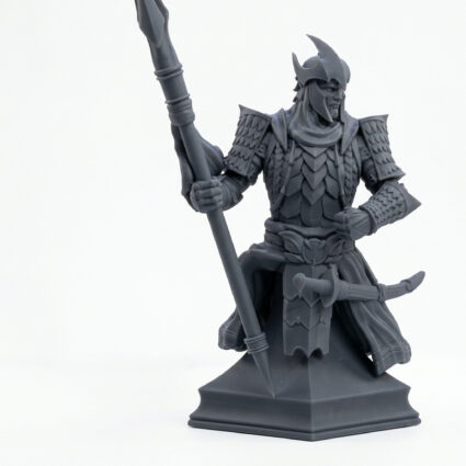 Auxiliar Spearman 1 Bust - Gray Resin 3D Printed Miniature