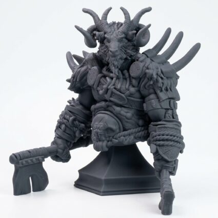 Beastkin Greathorn - Gray Resin 3D Printed Miniature