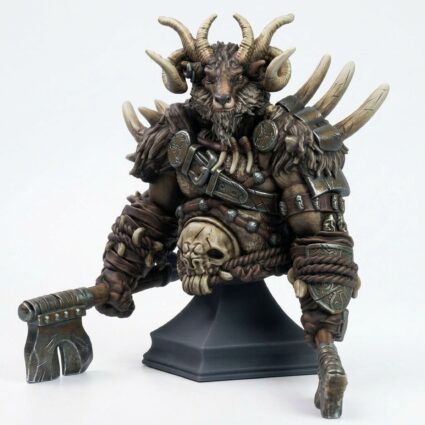 Beastkin Greathorn - Painted 3D Printed Miniature