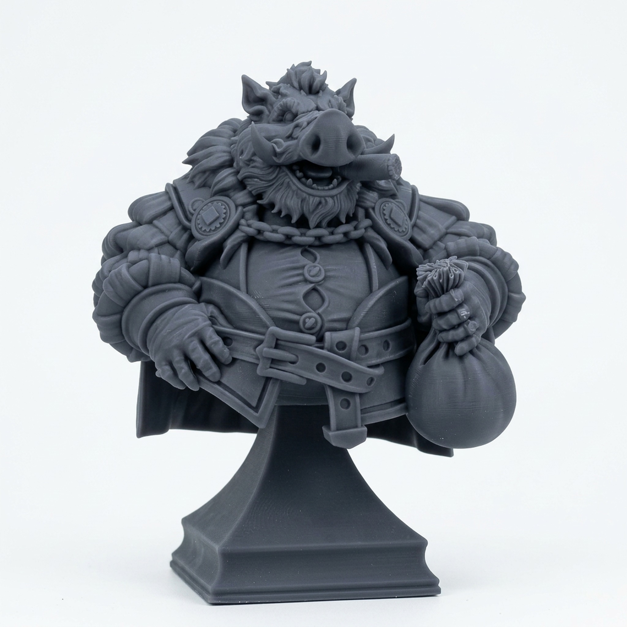 Big Hakuna - Gray Resin 3D Printed Miniature