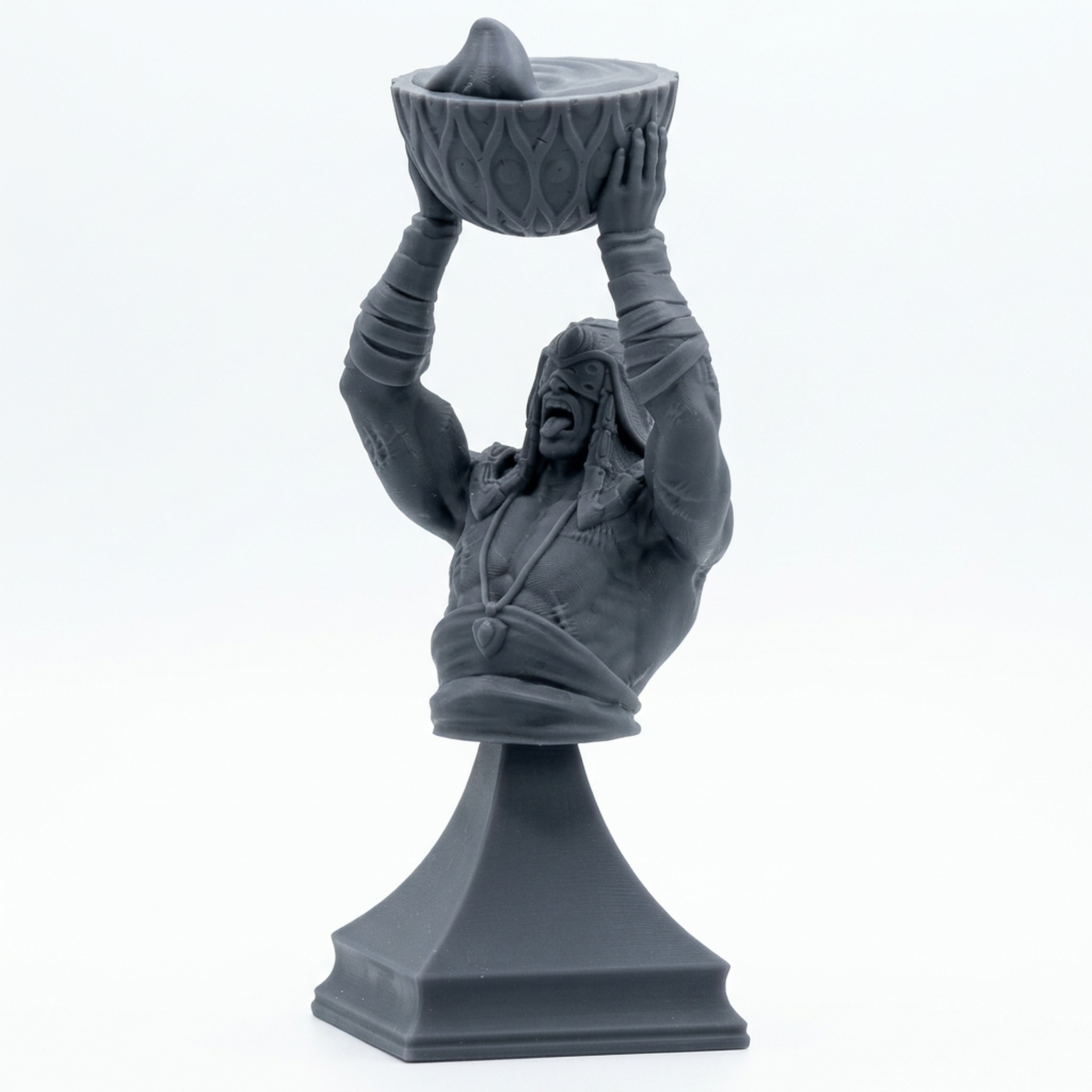 BUST Death Cult Disciple - Gray Resin 3D Printed Miniature