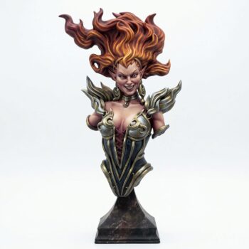 Bust Ella Of Cinders - Painted 3D Printed Miniature