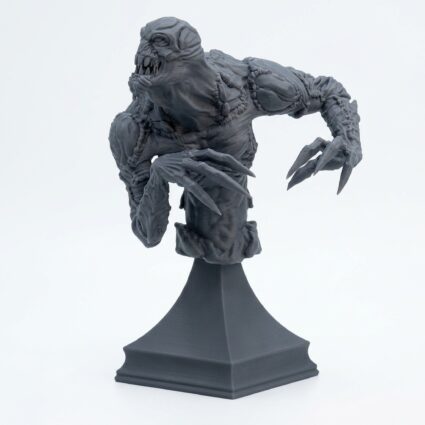 Ferrovex Drone Bust - Gray Resin 3D Printed Miniature