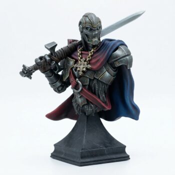 Bust Forgeborn Templar - Painted 3D Printed Miniature