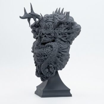 Herald of Plenty - Gray Resin 3D Printed Miniature