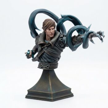 BUST Jarex Varr - Saurian Isles by Mamoth Factory - Painted 3D Printed Miniature