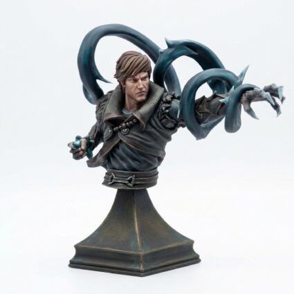 BUST Jarex Varr - Saurian Isles by Mamoth Factory - Painted 3D Printed Miniature