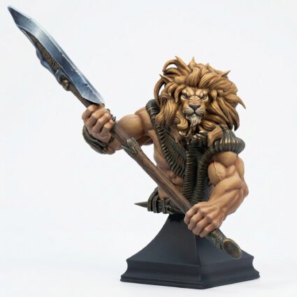 Leorin Warblade Bust - Painted 3D Printed Miniature