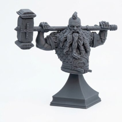 BUST Lomdas - Gray Resin 3D Printed Miniature