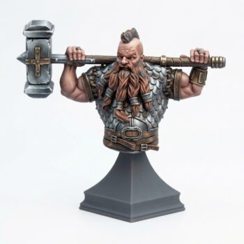 BUST Lomdas - Painted 3D Printed Miniature